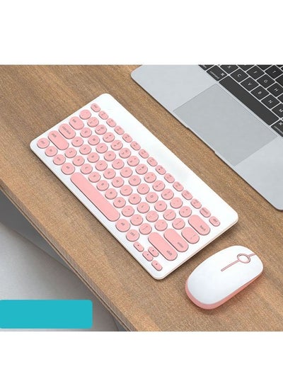 Buy Laptop Wireless Keyboard Mouse Set Mini Office Typing Portable Peripherals in UAE