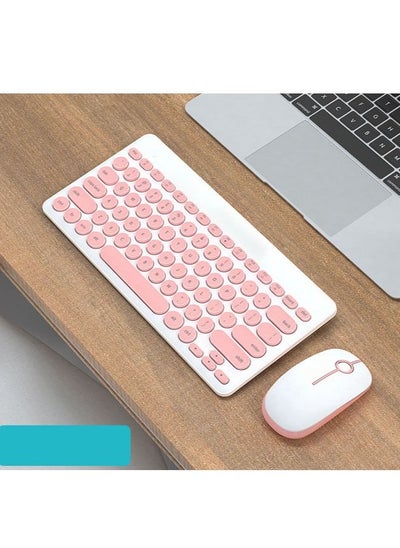 Buy Laptop Wireless Keyboard Mouse Set Mini Office Typing Portable Peripherals in UAE