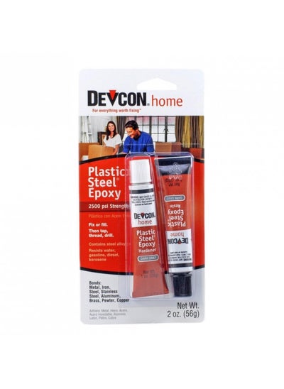 Buy Devcon 52345 Plastic Steel Epoxy - 1 oz. 2-Part Tube in UAE