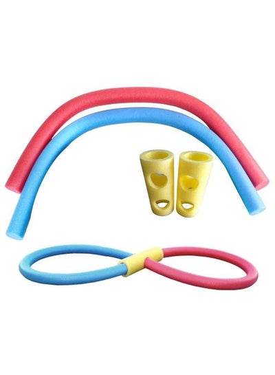 Buy 2 Pcs Pool Noodles with 2 Connectors 59 Inch Hollow Foam Pool Swim Noodles Foam Noodles in Saudi Arabia