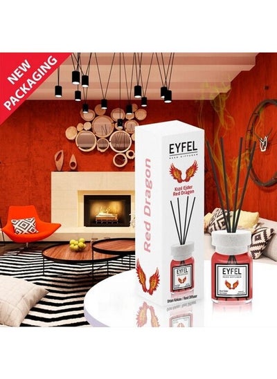 Buy Eyfel Reed Diffuser Red Dragon Room Air Freshener 120ml in UAE