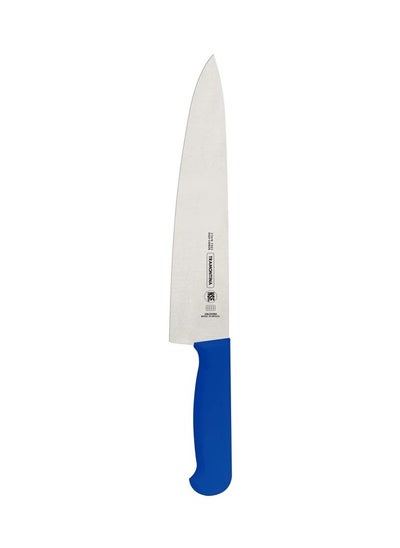 اشتري Meat Knife 8 Inches with Stainless Steel Blade and Blue Polypropylene Handle with Antimicrobial Protection في الامارات