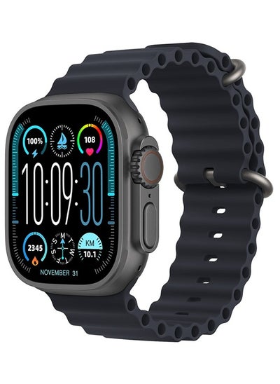 Buy T800 ULTRA2-Smart Watch for Bluetooth Calling-1.99 Inch Full HD Display-Wireless Charger-Full Health Monitoring-Built-in Speaker and Microphone for Calling with Music Control-Black in Egypt