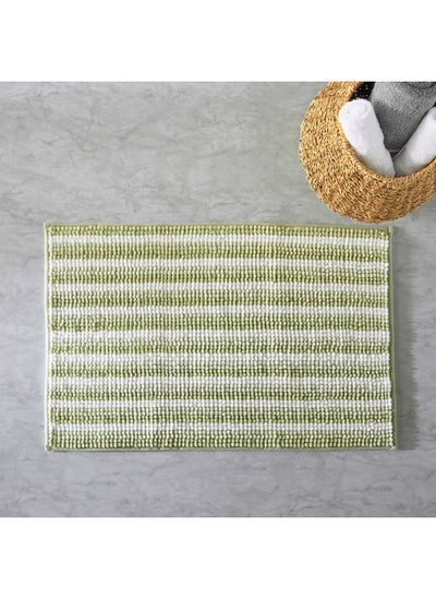 Buy Camila Yarn Dyed Chenille Bath Mat 70 x 45 cm in UAE