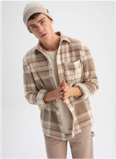 Buy Regular Fit Long Sleeve Check Patterned Shirt in Saudi Arabia