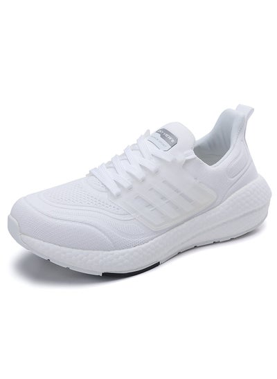 Buy SKYVIEW Men's Running Shoes Tennis Fashion Sneakers For Men Walking Slip On Gym Workout Athletic Breathable Jogging Sport Casual Shoes White in UAE