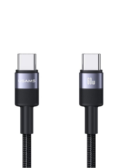 اشتري كابل شاحن USB C 60 وات 1.2 متر، كابل PD 3.1 من النوع إلى النوع C، سلك USB C للشحن السريع، نقل بيانات بسرعة 480 ميجا بت في الثانية لجهاز MacBook Pro M3، iPad Pro 2022/Air 5، HP EliteBook، iPhone 16، Galaxy S24/S23 Ultra في السعودية