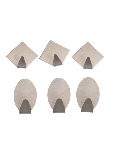 Buy 6-Piece Adhesive Hooks in Saudi Arabia