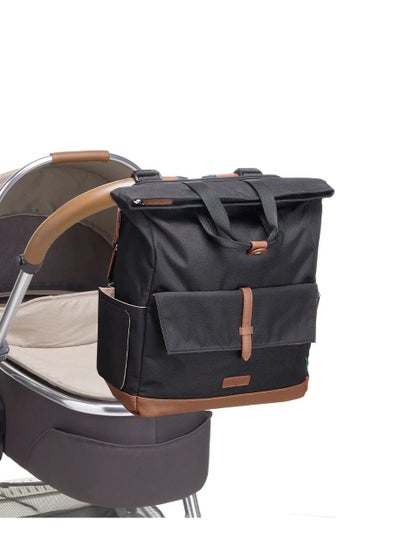 اشتري Quinn Eco Convertible Diaper Bag Black and Tan في الامارات