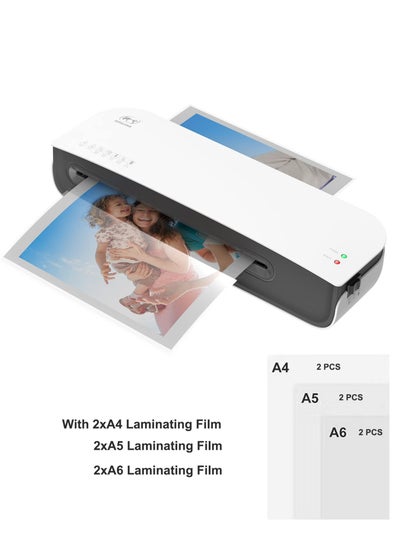 Buy OSMILE SL289 Desktop Laminator Machine Set, A4 A5 A6 Size Hot And Cold Laminating Machine 2 Roller System 9 inches Max Width Suitabe for A4/A5/A6 Laminating Pouches for Home Office School Supplies in Saudi Arabia