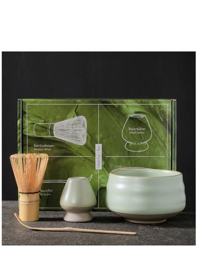 سعر Matcha Set, 4 Piece Matcha Tea Set with Ceramic Bowl, Prong Bamboo ...