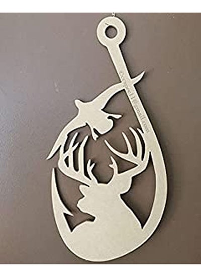 Buy Wooden Laser Cut Decoration Piece 15cm in Egypt