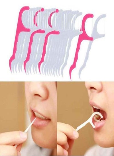 اشتري Plastic Toothpick Floss Stick - 30 PCs في مصر