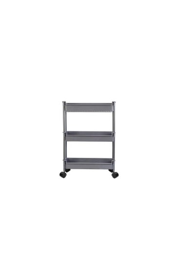 Buy Bathroom trolley, 3 floors, gray crescent and silver star, 200394 in Egypt