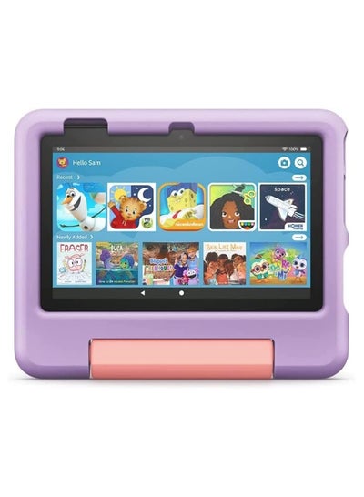 Buy Kids tablet Fire 7, 7" display, ages 3-7,kids love 16 GB, Purple in UAE