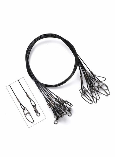 Buy 20 Pcs Fishing Leaders with Swivels, Steel Leader Fishing line, Lure Lead Wire Line, Leading Wire, Anti-Biting LineWire Leaders for Fishing Saltwater & Freshwater, Fishing Tackle Accessories in UAE