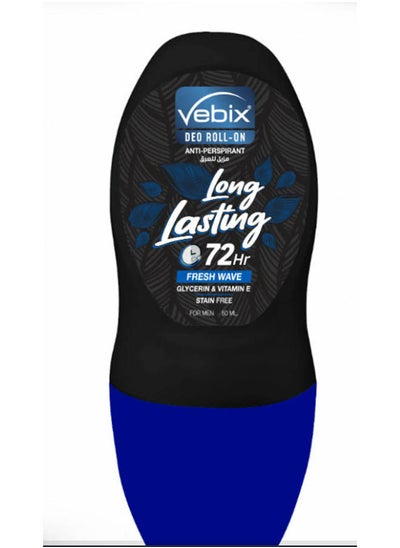 Buy Deodorant Roll On Long Lasting 72 Hr Fresh Wave For Men in Egypt