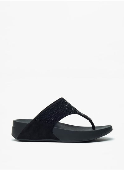 Buy Women's Embellished Slip-On Flatform Sandals in Saudi Arabia