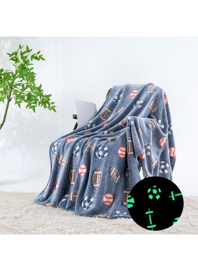 اشتري Glow in The Dark Blanket Personalized Blanket For Kids,50x60inch Throw Blankets Super Cozy Plush Soft Fleece Blanket for Girls Boys Birthday Gifts في السعودية