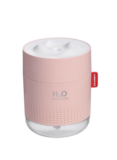 Buy Mini Snow Mountain Air Humidifier with Night Light 500ml for Home or Office GXZ-J623 Pink in Saudi Arabia