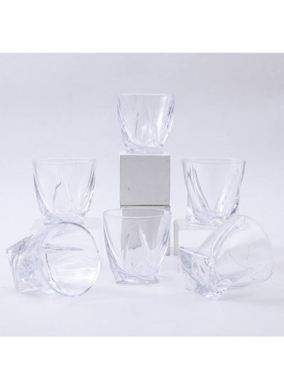 Buy Six-piece Light Luxury Home Nordic Glass Water Cup Set in UAE