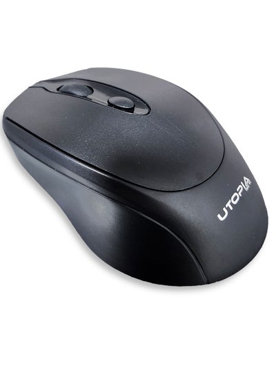 Buy Wireless 2.4Ghz Mouse Gaming 3 Button , 1000DPi - Black U-103 in Egypt