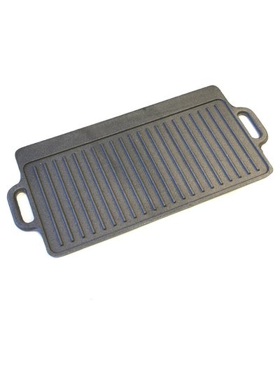 Buy Kitchencraft Deluxe Cast Iron Griddle 45X23cm, Sleeved in UAE