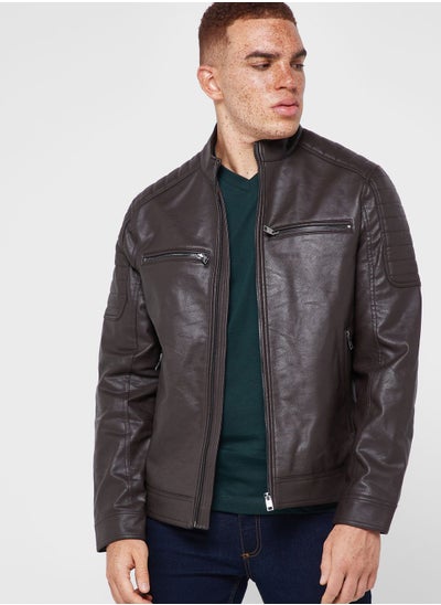 Buy Essential Leather Jacket in UAE