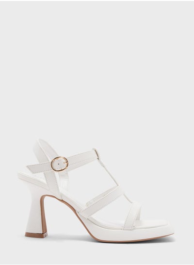 Buy Flared Heel Platform Sandal in Saudi Arabia