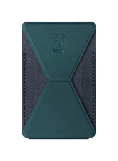 Buy Green Premium Leather Phone Stand - Green in UAE