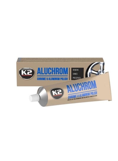 اشتري K2 K003 Aluchrome Chrome And Aluminum Polish 120g Renews Shines Preserves Made In EU في السعودية