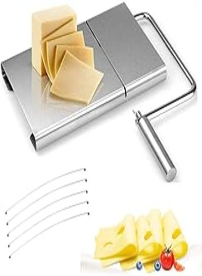 Buy sinzau Cheese Slicer Stainless Steel Wire Cutter for Hard and Semi Hard Cheese Butter Sausage, 5 Wires Included in Egypt