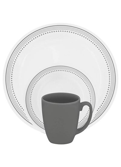 اشتري 12 Piece Set Dinnerware Set Mystic Gray في الامارات