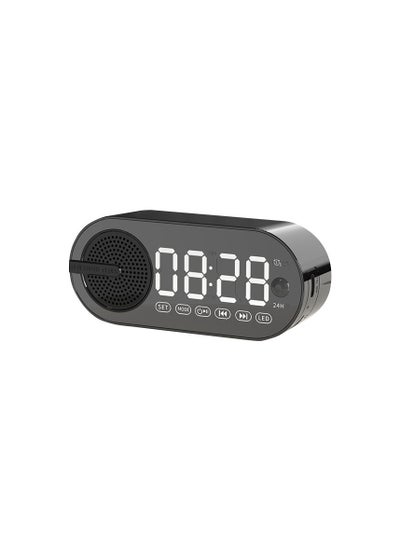 Buy Bluetooth speaker smart clock alarm clock mini speaker in UAE