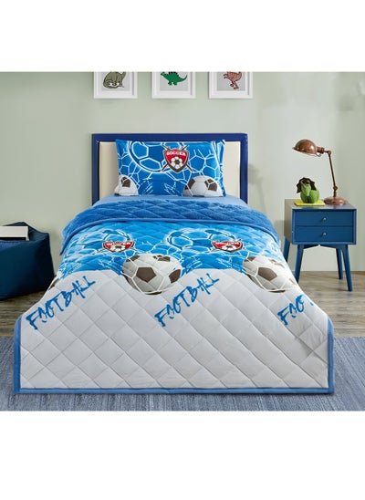 Buy 3-Piece Kids Velvet Comforter Set: Cozy Winter Bedding with Velvet and Fur in Saudi Arabia