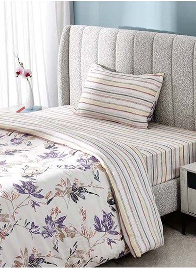 Buy Hamilton Single-Sized Duvet Cover Set, Purple - 135x200 cm in UAE