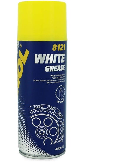 Buy SCT MANNOL 8121 Lubrication White lithium Grease Spray - German Brand Quality - 450 ml in UAE