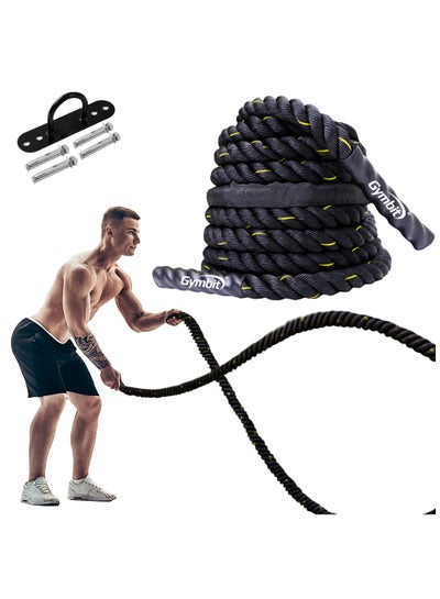 Buy CrossFit Battle Rope With Anchor for Core Strength Training, 9M x Ø38MM in Egypt