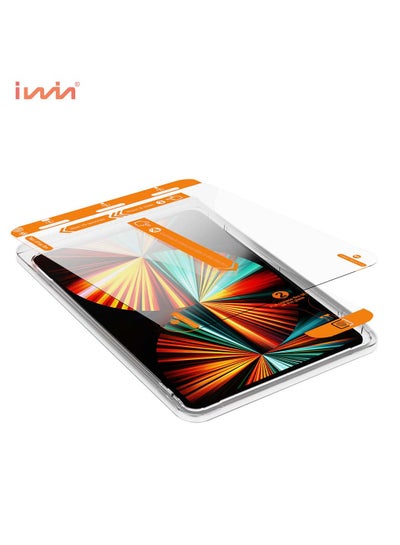 Buy Iwin screen protector self-installation iPad Pro 12.9 inch, version 6/5/4/3/2/1 - Clear in Saudi Arabia