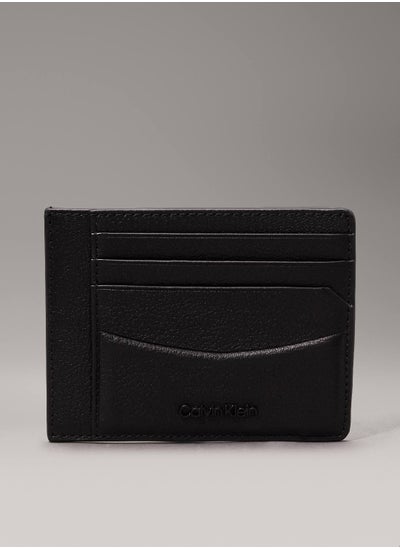 Buy Men's Minimal Focus ID Cardholder - Leather, Black in UAE