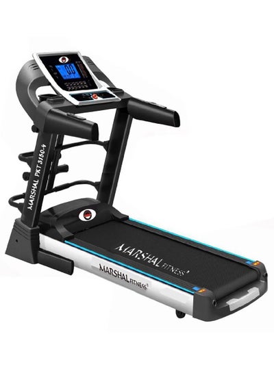 Buy PKT-3150-4 Low Noise 5 HP DC Motor Foldable LCD Display Automatic Incline Treadmill With Massager For Home Use in UAE