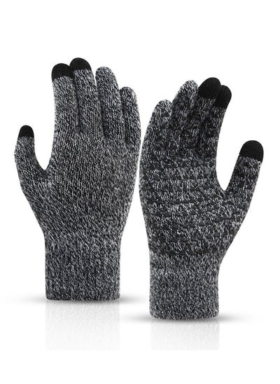 Buy Winter Gloves, Touch Screen Warm Gloves With Thermal Soft Knit Lining in Saudi Arabia