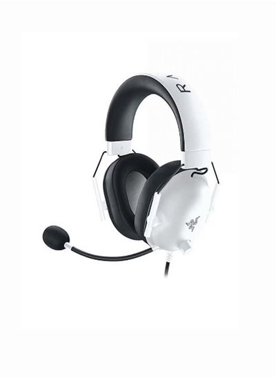 اشتري BlackShark V2 X Wired Esports Gaming Headset, 7.1 Surround Sound, 50mm Drivers, 240g Lightweight Build, Noise Cancelling Mic, Hybrid Memory Foam Cushions Comfort, White | RZ04-03240700-R3M1 في السعودية