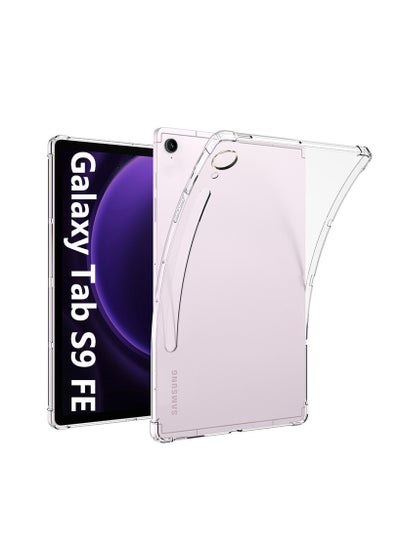 Buy Samsung Galaxy Tab S9 FE 10.9 Inch 2023 Case Clear, Soft TPU Ultra-Thin Cover, Full Coverage Corner Air-Cushion Shockproof in Saudi Arabia