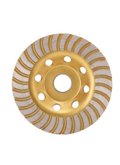 Buy Heavy Duty Corrugated Abrasive Wheel 4.5 Inch Gold in Saudi Arabia