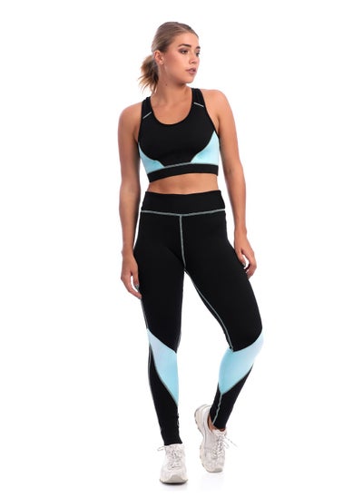 Buy GREENA-PRINTED SPORTS BRA AND LEGGINGS SET in Egypt