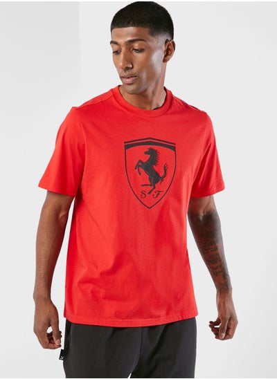 اشتري Ferrari Race Tonal Big Shield T-Shirt Male t-shirt في الامارات