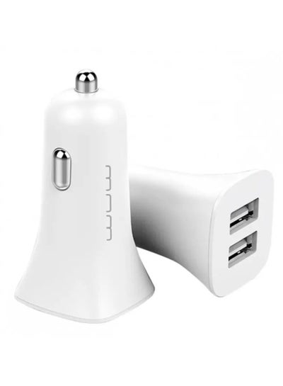 Buy 2.4A Fast Dual USB Car Charger Set with Micro-USB Cable in Egypt