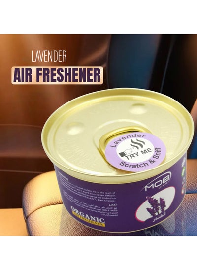 Buy 42g Lavender Scent Can For Car & Home, Up to 60 Days Organic Air Freshener in Saudi Arabia