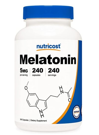 Buy Nutricost Melatonin 5mg, 240 Capsules  5mg Per Serving in UAE